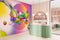 Bubbles Pattern Salon Wallpaper