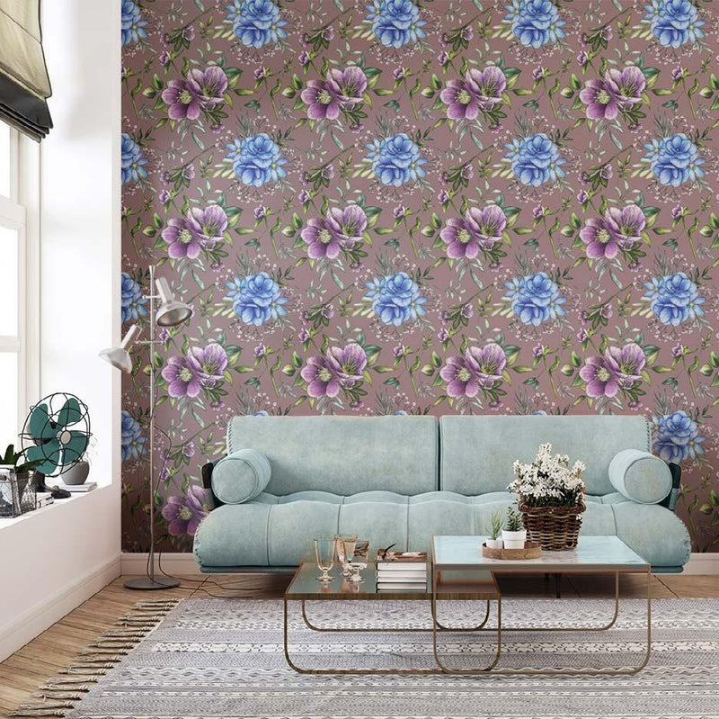 Charming Look Floral Wallpaper