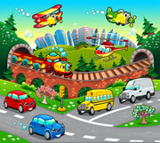 City Scene Kids Wallpaper