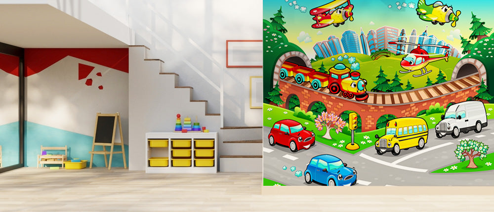 City Scene Kids Wallpaper