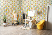 Colorful Reel Pattern Boutique Wallpaper