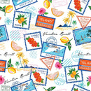 Colourful Stamp Theme Aesthetic Wallpaper