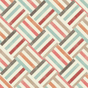 Colourful Stripes Pattern Geometric Wallpaper