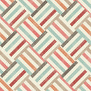 Colourful Stripes Pattern Geometric Wallpaper