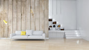 Creamy Vertical Wooden Wallpaper