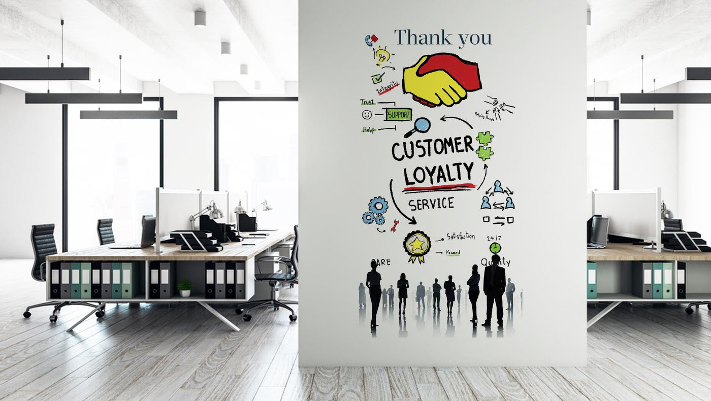 Customer Happiness Theme Office Wallpaper