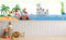 Cute Animals On Beach Kids Wallpaper