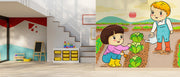 Cute Planting Kids Wallpaper