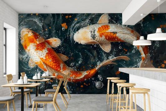 3D Fish Wallpaper for Luck and Good Fortune