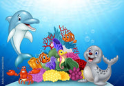 Delightful Cartoon Kids Wallpaper
