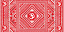 Delightful Red Colored Om Wallpaper