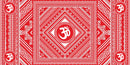 Delightful Red Colored Om Wallpaper