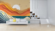 Elegance Scenery Wooden Wallpaper