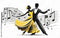 Elegant Couple Dancing Wallpaper