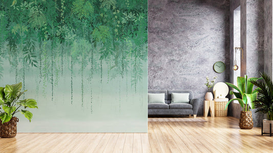 Elegant Greenery Vibes Tropical Wallpaper