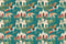 Elephant And Horses In Mughal Dynasty Indian Pattern Wallpaper