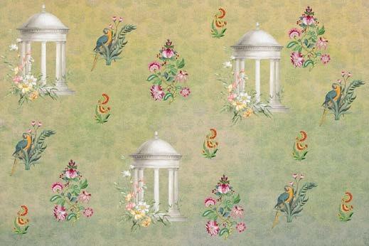 Exclusive Floral Themed Indian Pattern Wallpaper