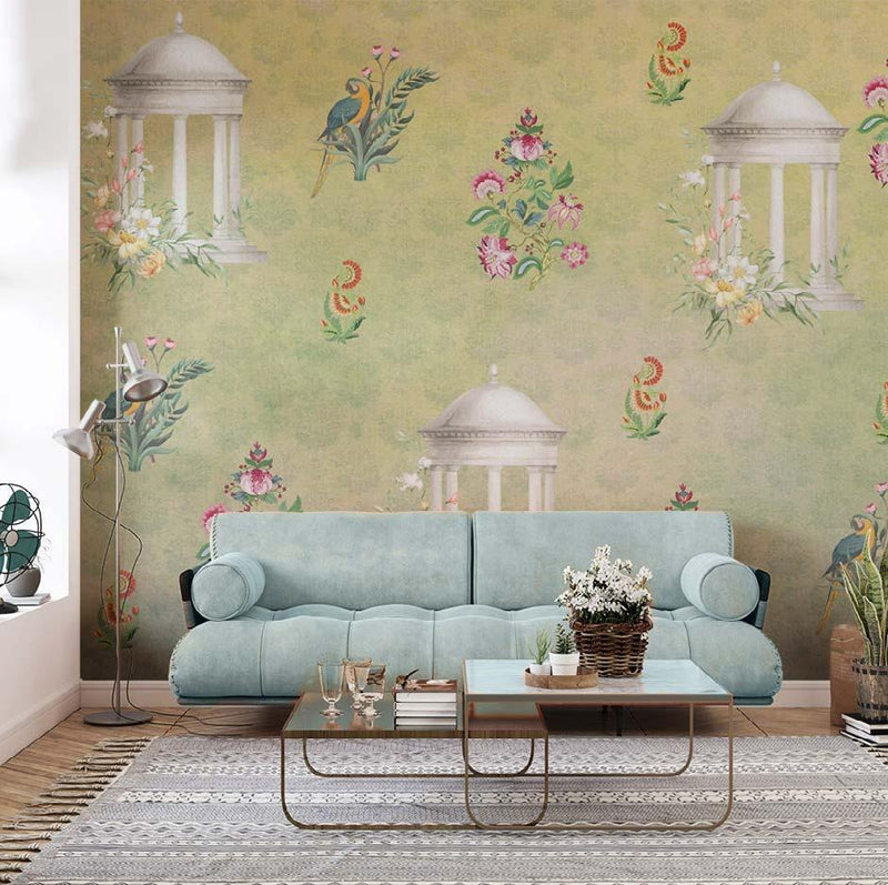 Exclusive Floral Themed Indian Pattern Wallpaper