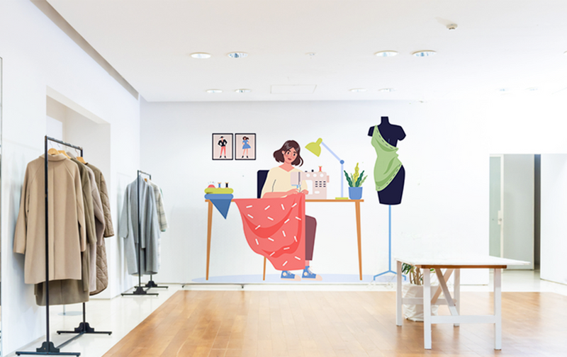 Fashion Designer Look Boutique Wallpaper – Myindianthings