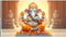 Ganesha Statue In Temple Wallpaper