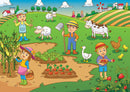 Gardening Cartoon Themed Kids Wallpaper