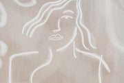 Girl Face Drawn Theme Wallpaper