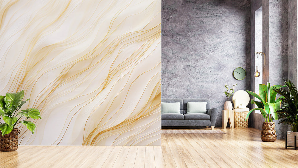 Glamorous Marble Pattern Abstract Wallpaper