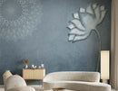 Glorious Blue Lotus Theme Abstract Wallpaper