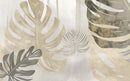 Gold Tropical Leaf Boho Wallpaper