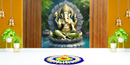 Golden Guardian Shield Ganesh Ji Wallpaper