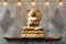 Golden Monument Design Buddha Wallpaper