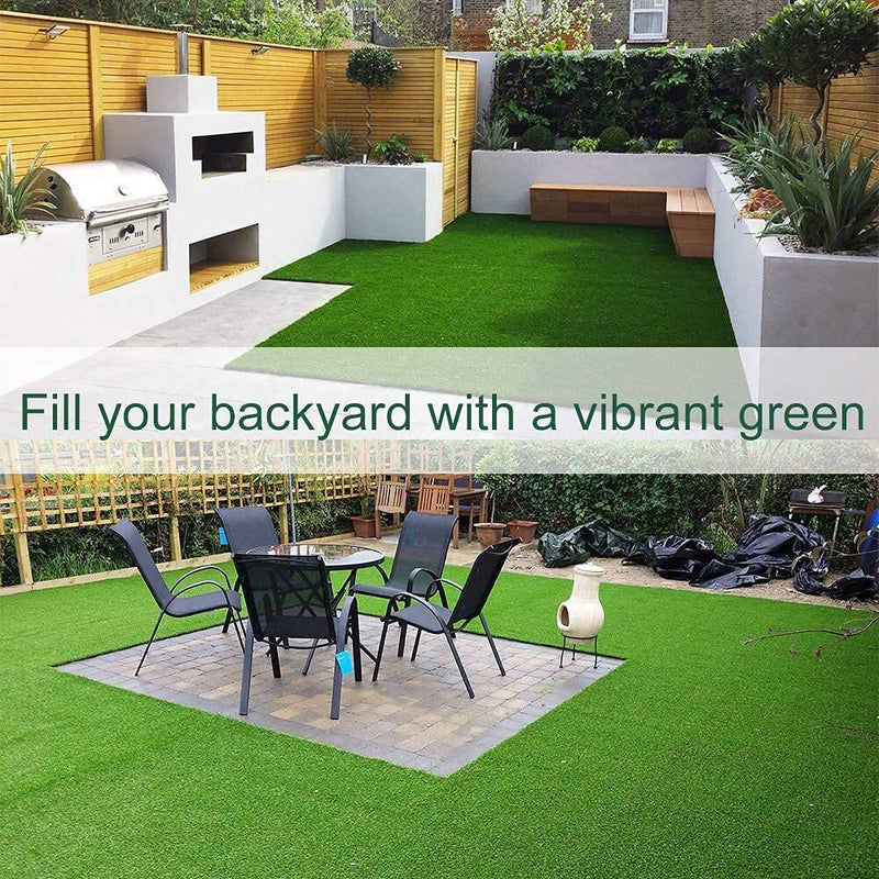 45mm Artificial Green Grass Mat for Balcony Living Room Lawn Roll Floor Carpet Waterproof Washable