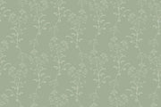 Green Chinoiserie Design Abstract Wallpaper