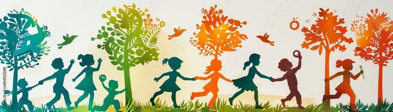 Happy Children Playing Wallpaper