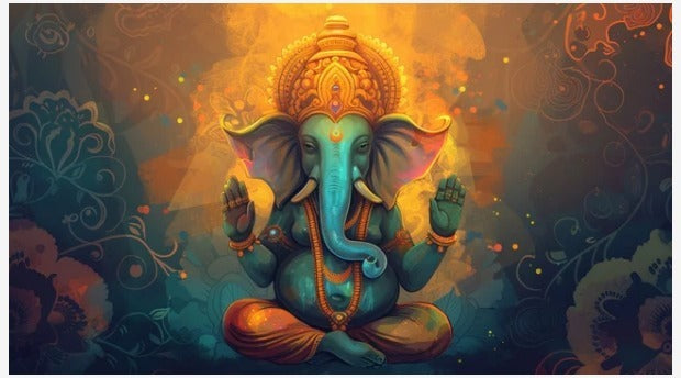 Happy Ganesh Chaturthi Vibes Wallpaper