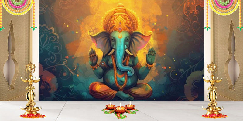 Happy Ganesh Chaturthi Vibes Wallpaper