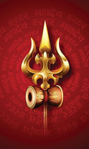 Har Har Mahadev Textured Om Wallpaper