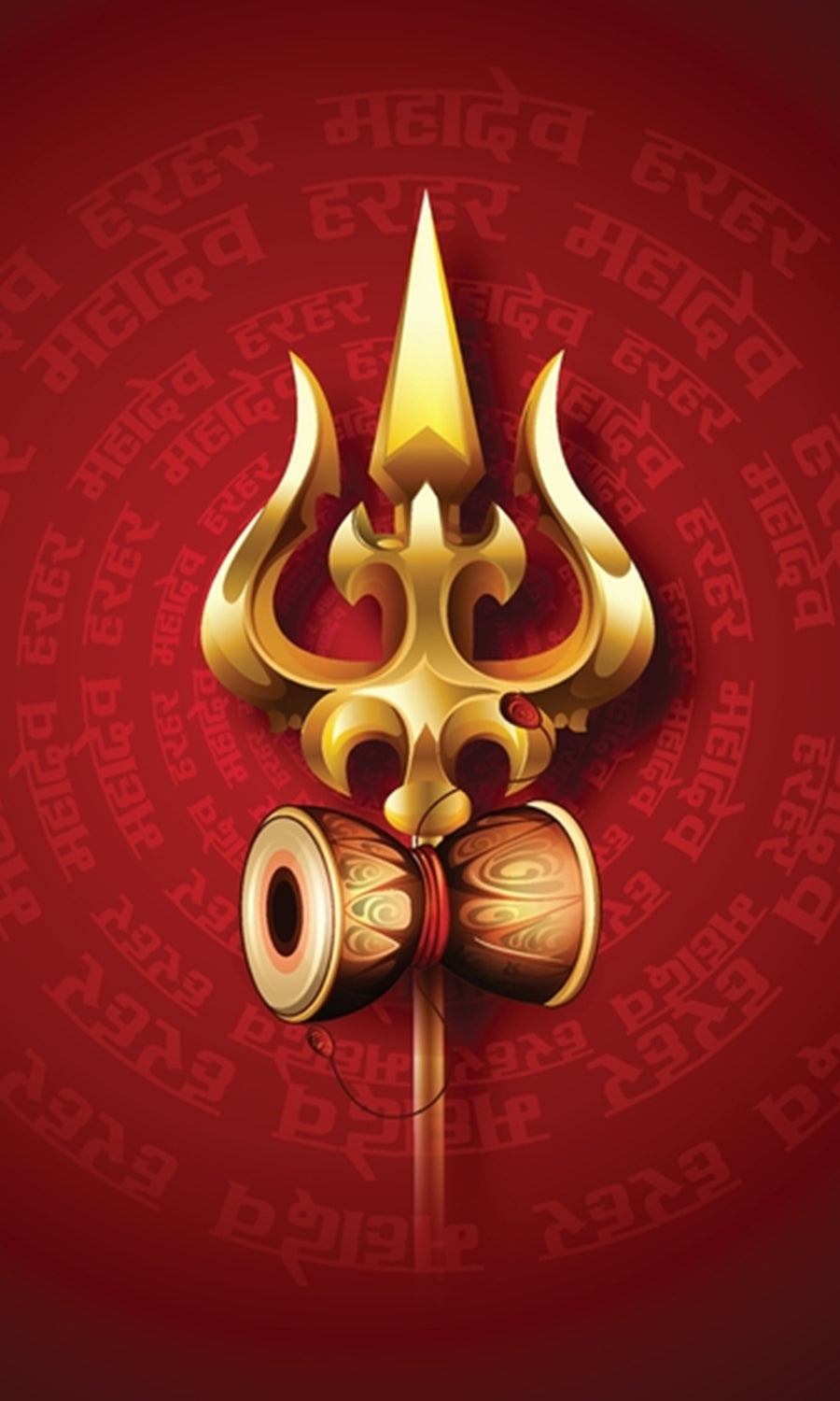 Har Har Mahadev Textured Om Wallpaper – Myindianthings