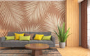 Illustrated Tropical Palm Tress Boho Wallpaper