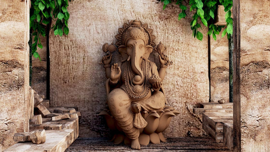 Illustration of Lord Ganesha Wallpaper