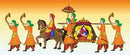 Indian Baraat Doli Theme Cafe Wallpaper