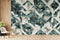 Leafy Pattern Textured Marble Wallpaper