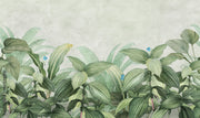 Light Green Leaves Tropical Wallpaper