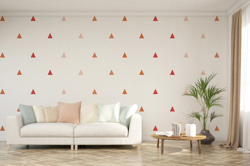 Triangular Room Pattern Floor Living Room Triangle Pattern Abstract Wallpaper – Myindianthings
