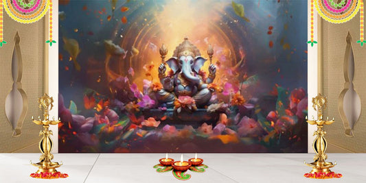 Lord Ganpati on Ganesh Chaturthi Wallpaper