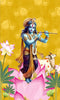 Lord Krishna Combined Cow Pichwai Theme God Wallpaper