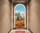 Lord Krishna Flute Playing Theme God Wallpaper