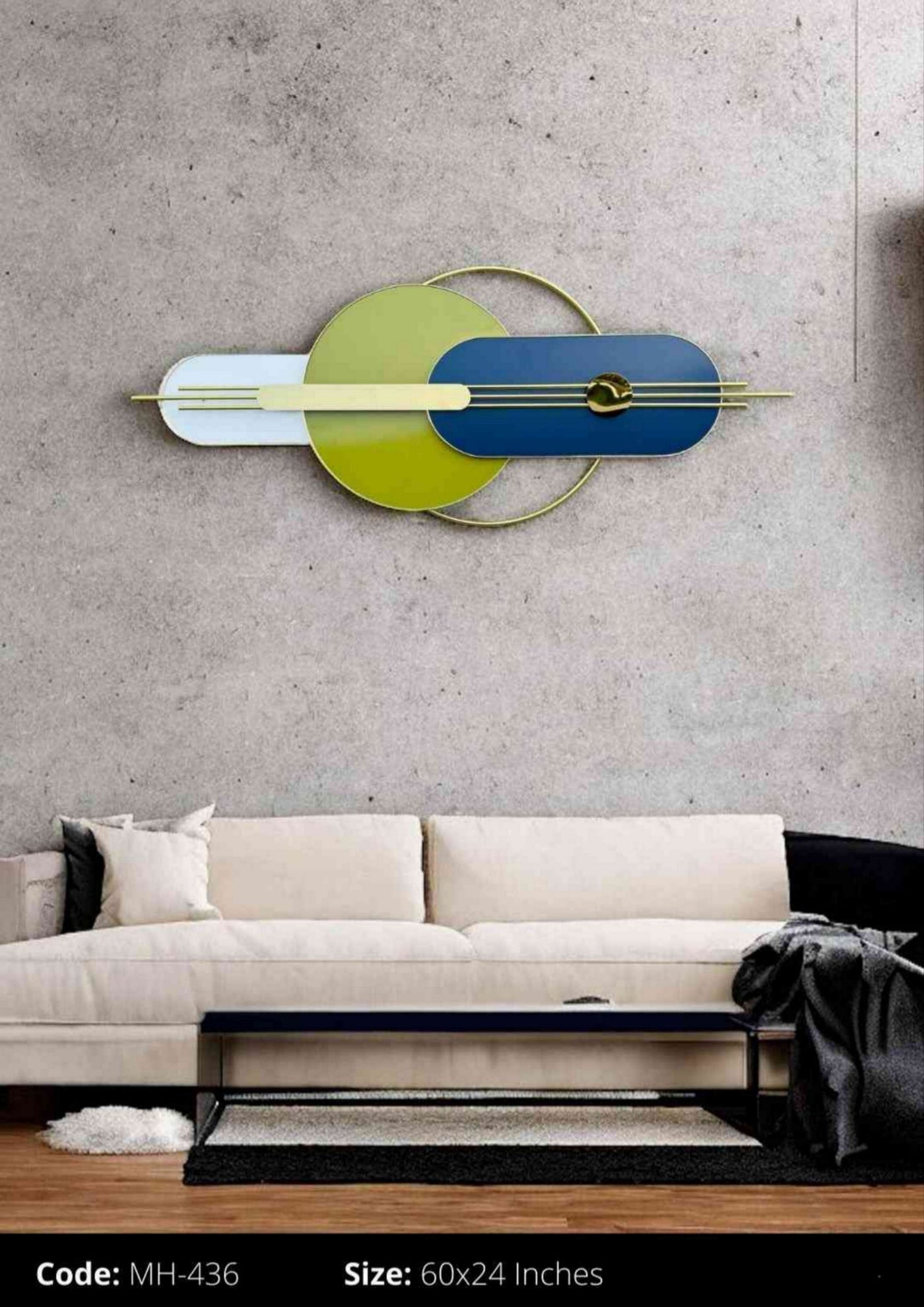 3D Metallic Work Art Home Décor