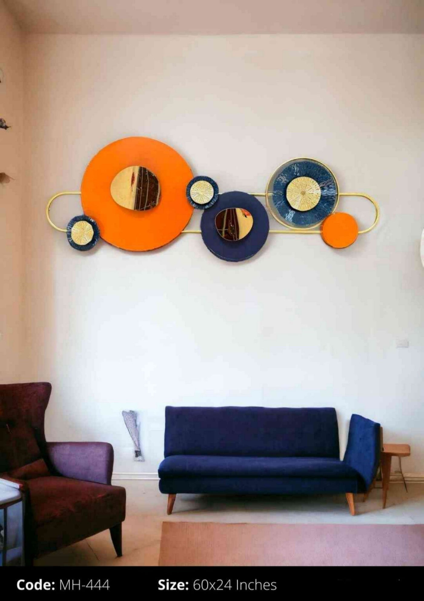 Modern Antique Metal Wall Art Décor