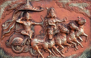 Metallic Artwork Pattern Radha Krishna Wallpaper